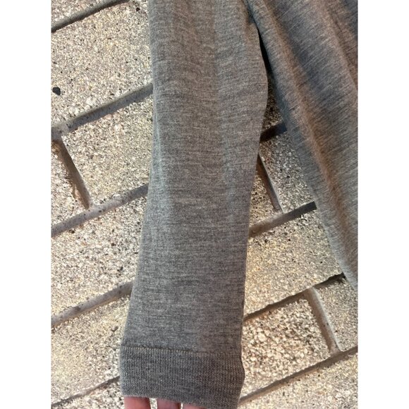 J. Crew Womens Gray Lightweight 100% Merino Wool Crewneck Sweater Size L - Picture 3 of 6